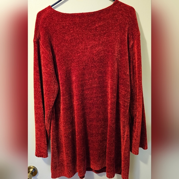 Deane and White Women's Red Soft Sweater Size 1x - Picture 2 of 5